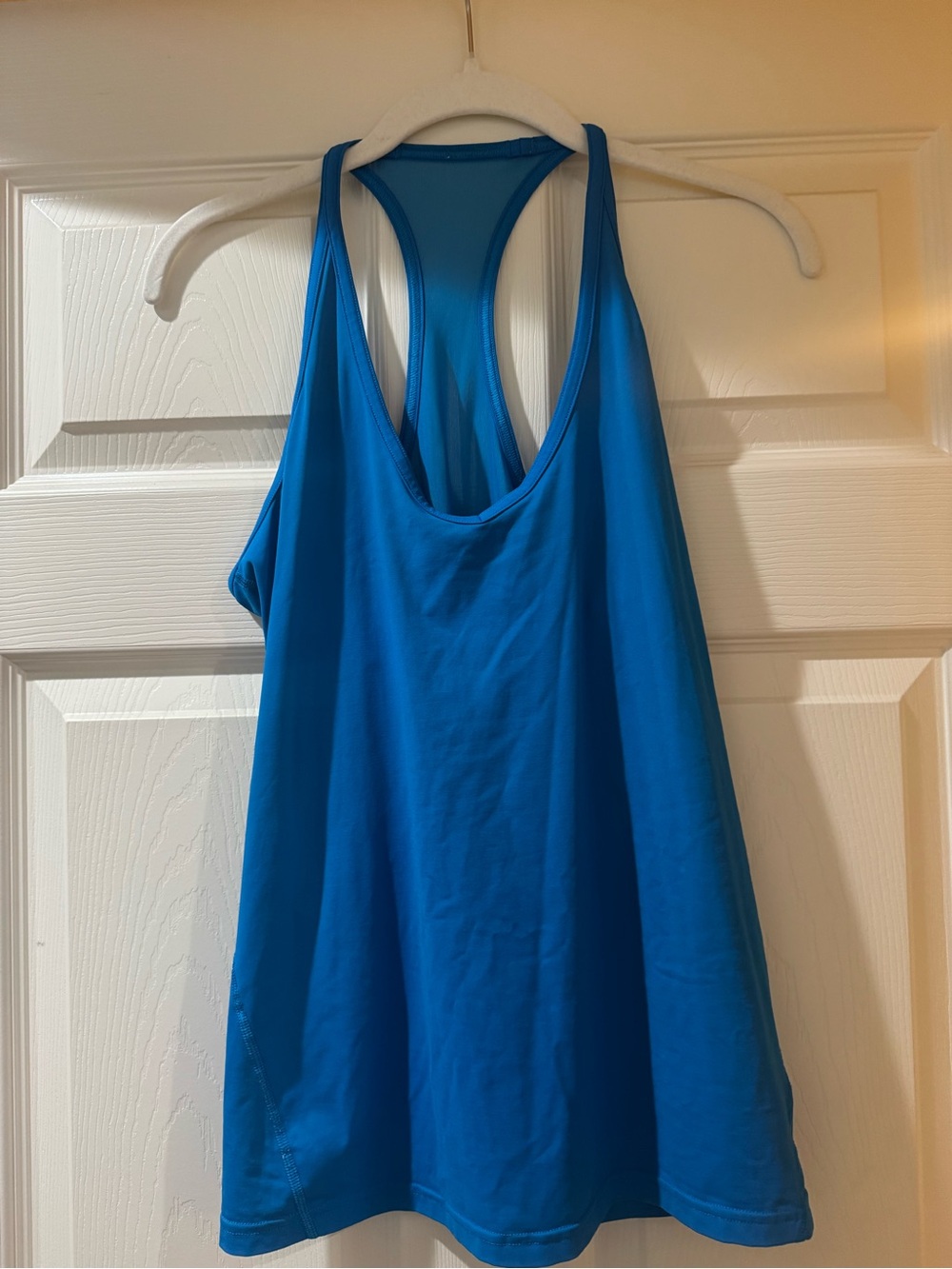 Lululemon 105 F Singlet Blue Sheer Racerback Yoga Tank Top